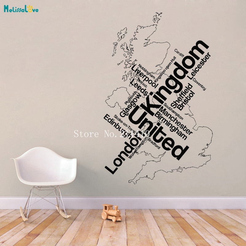 벽 스티커지도 런던 Unied 영국 영국 영어 도시 D - Home Office London 리뷰 및 가격