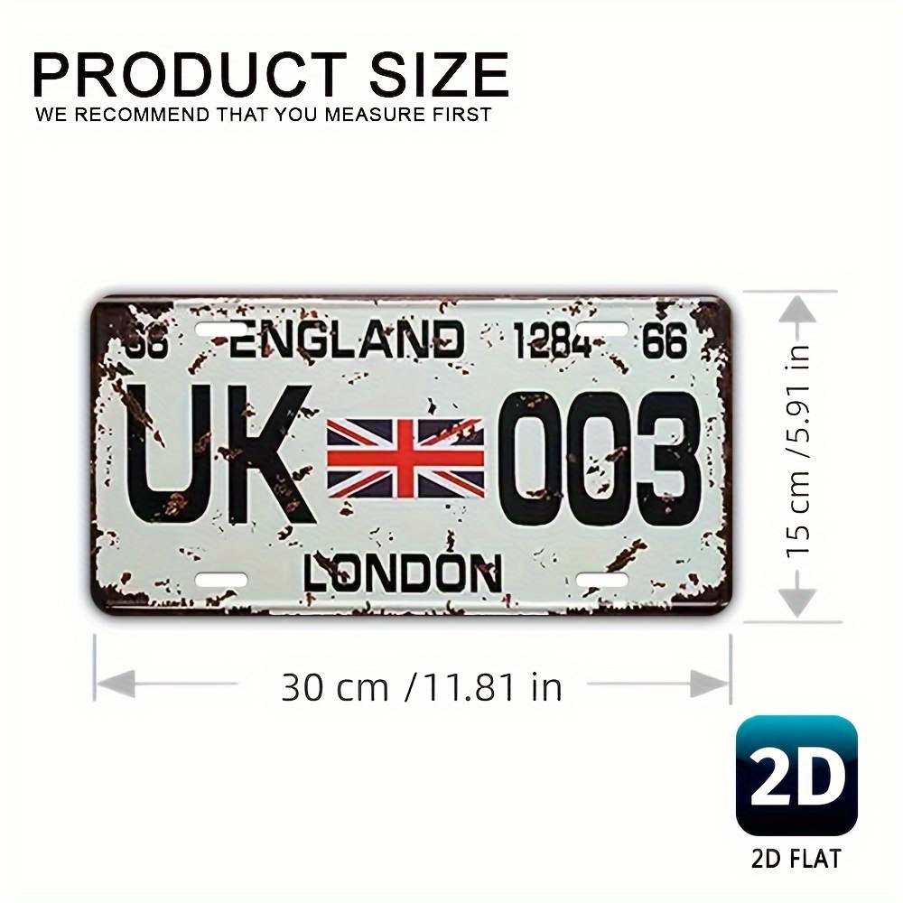 빈티지 런던 영국 번호판 알루미늄 사인 - 11.81인 - Home Office London 리뷰 및 가격
