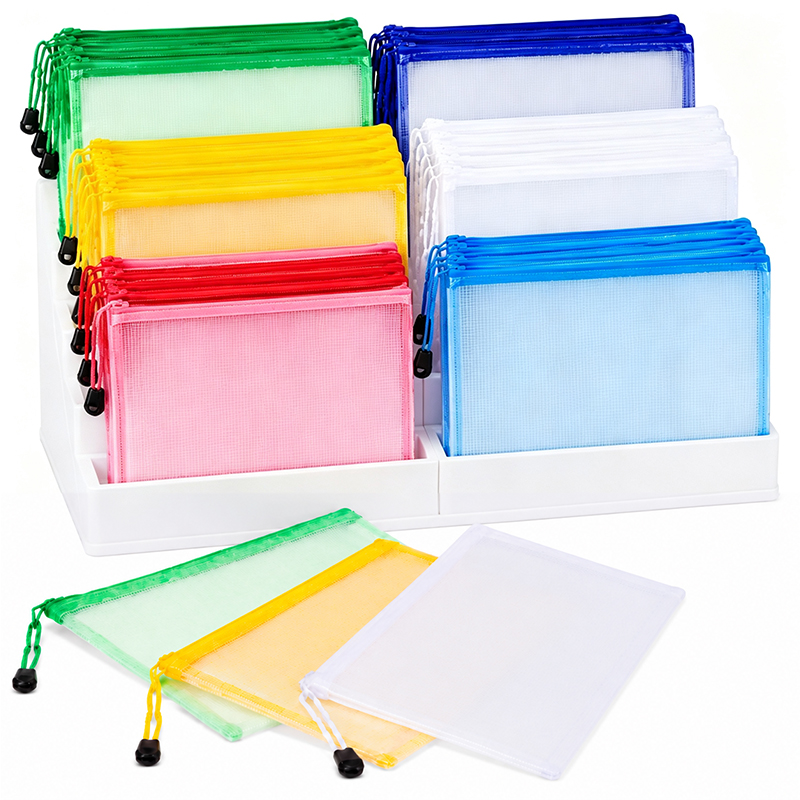 5/20PCS A4/A5 메쉬 지퍼 파우치 가방 학교  - File Cabinet Drawer 리뷰 및 가격